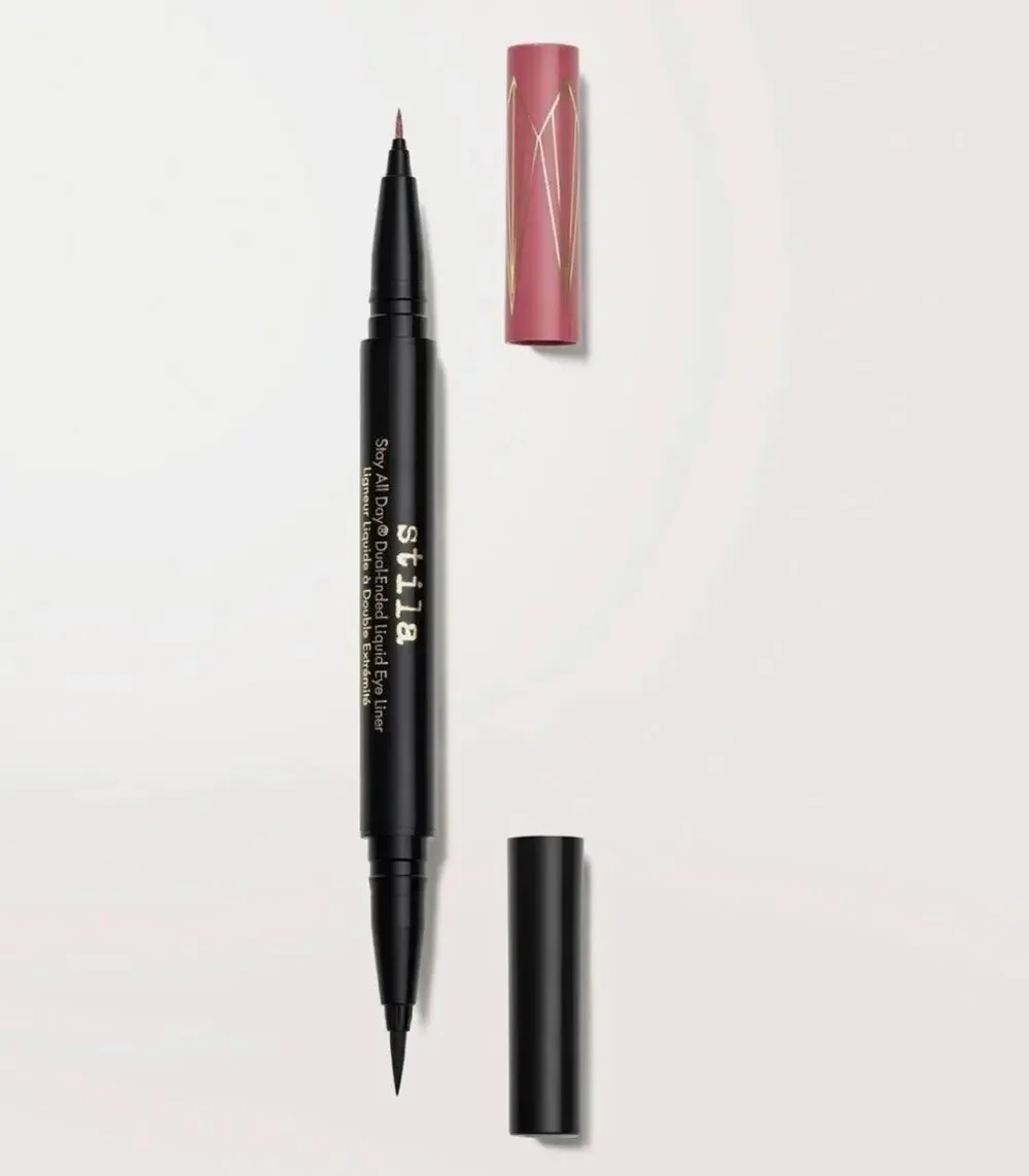 Stila Stay All Day Dual-Ended Waterproof Liquid Eye Liner Rum Punch Intense Blk